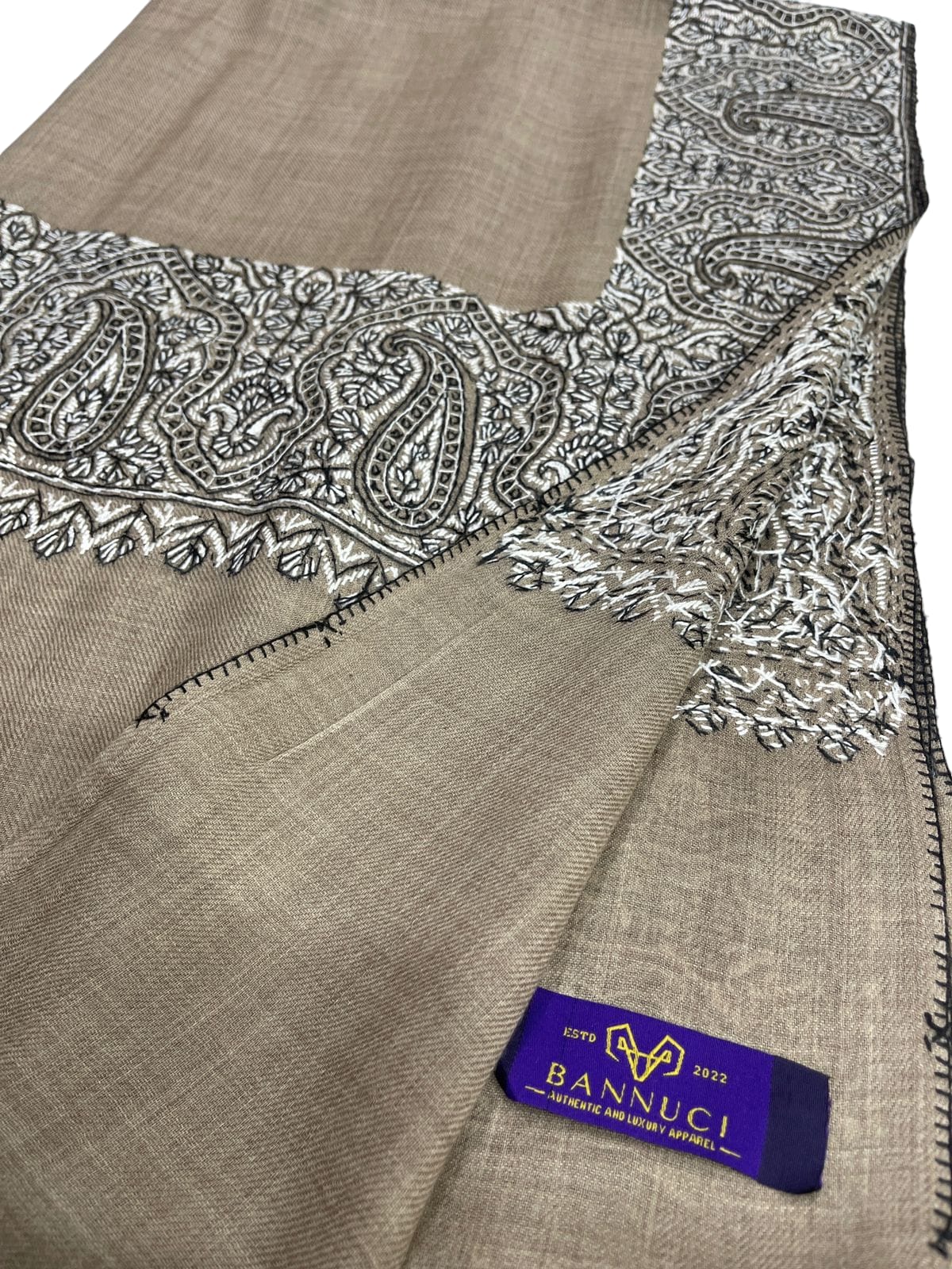 High Quality Pashmina Cashmere Shawl Handmade Needle Work – Bannuci