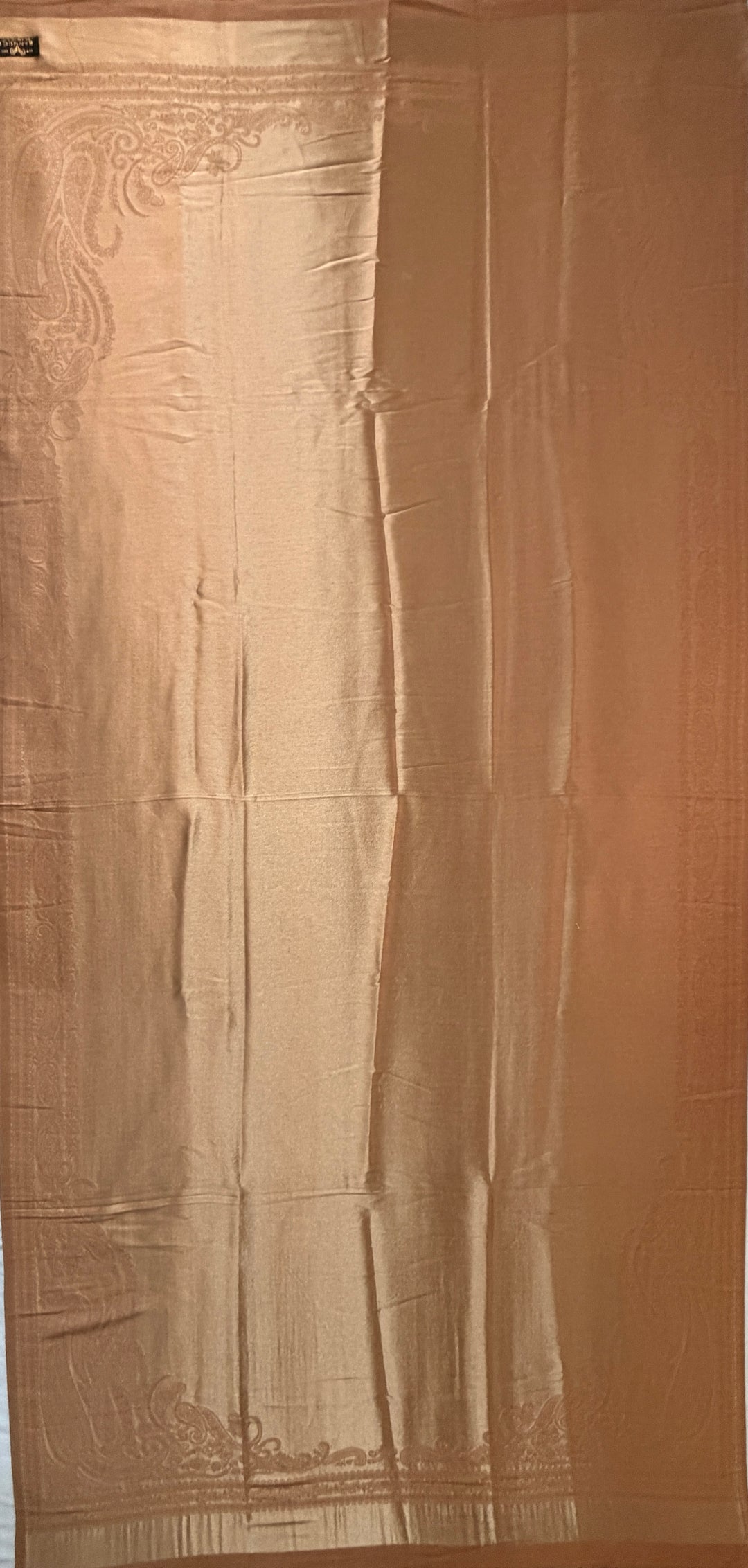 Premium Quality Orange Moonlight Kani Reversible Pashmina Cashmere Shawl