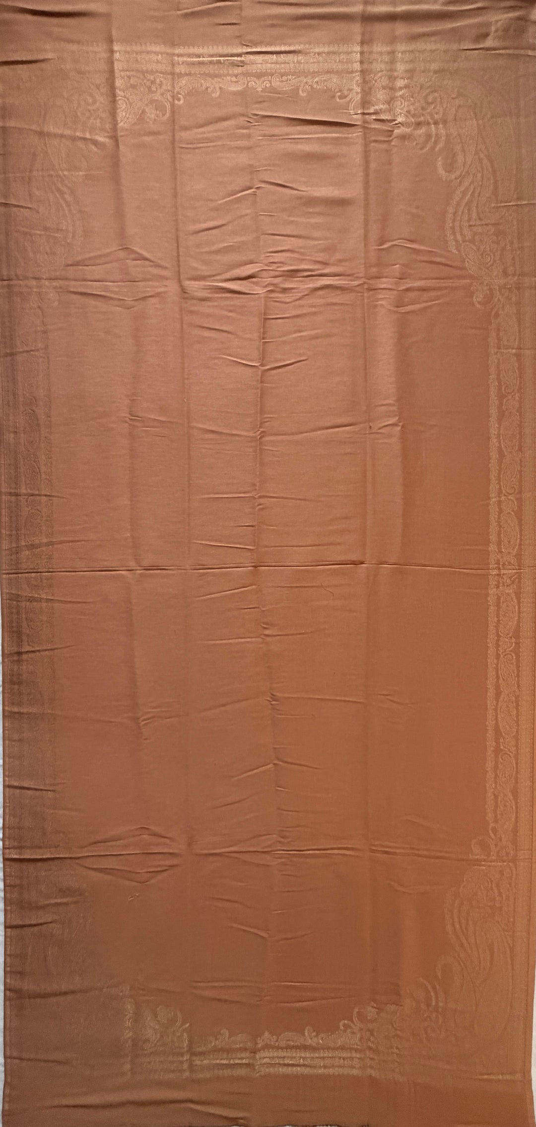 Premium Quality Orange Moonlight Kani Reversible Pashmina Cashmere Shawl