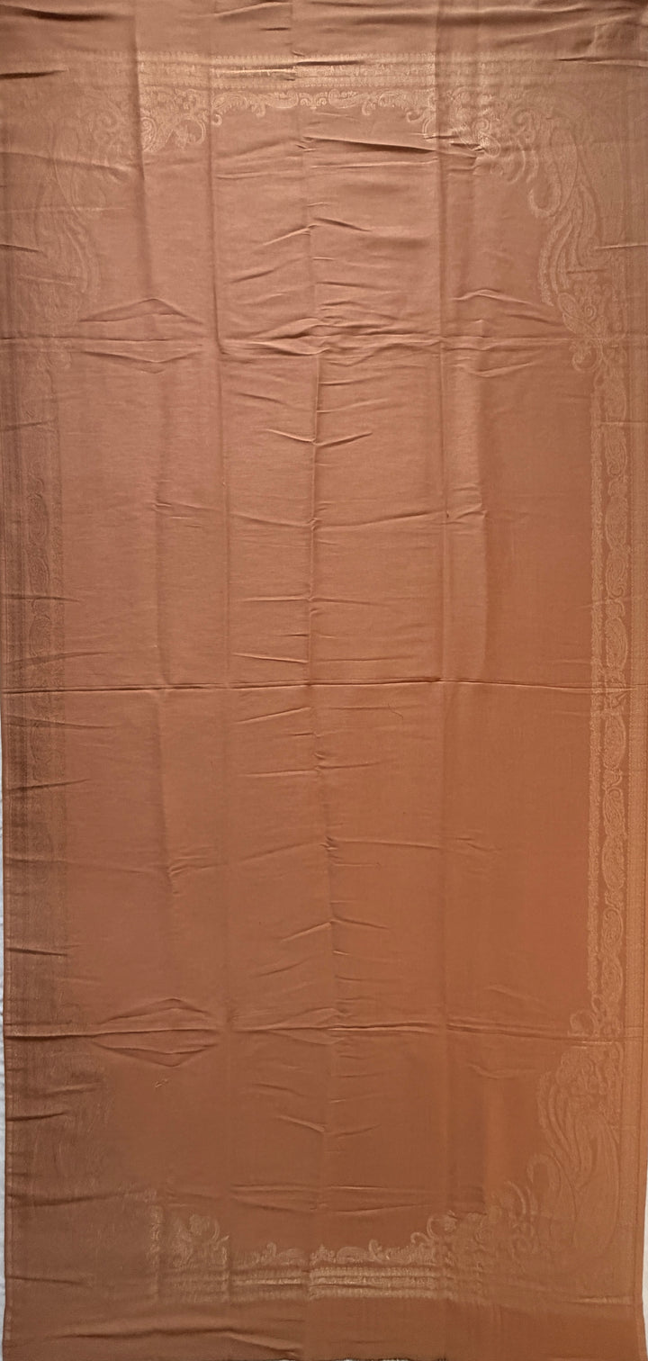 Premium Quality Orange Moonlight Kani Reversible Pashmina Cashmere Shawl