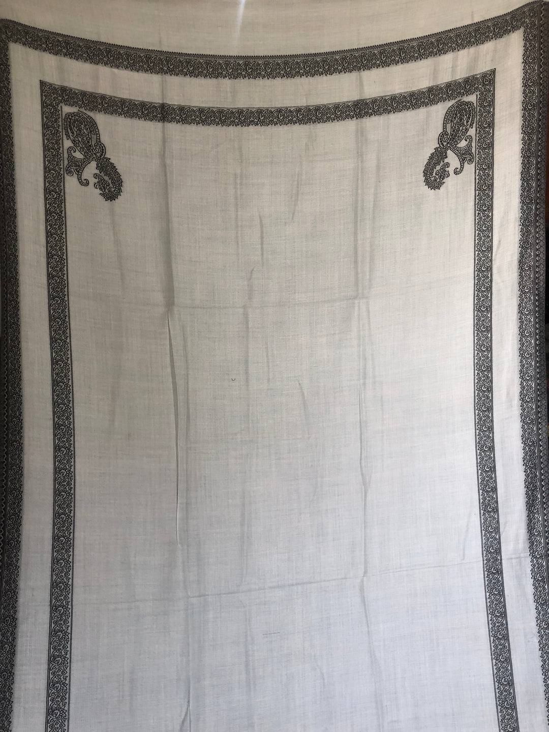 Premium Quality Sky Blue Pattern Pashmina Cashmere Shawl