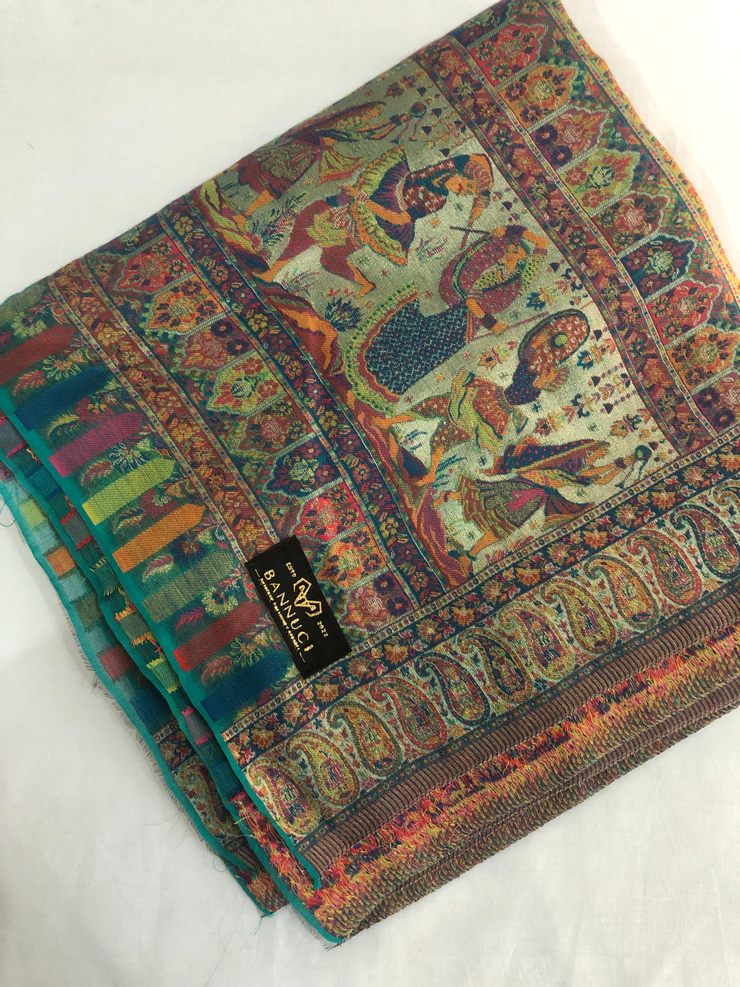 Premium Quality Multicolor Moonlight Woven Pashmina Cashmere Shawl