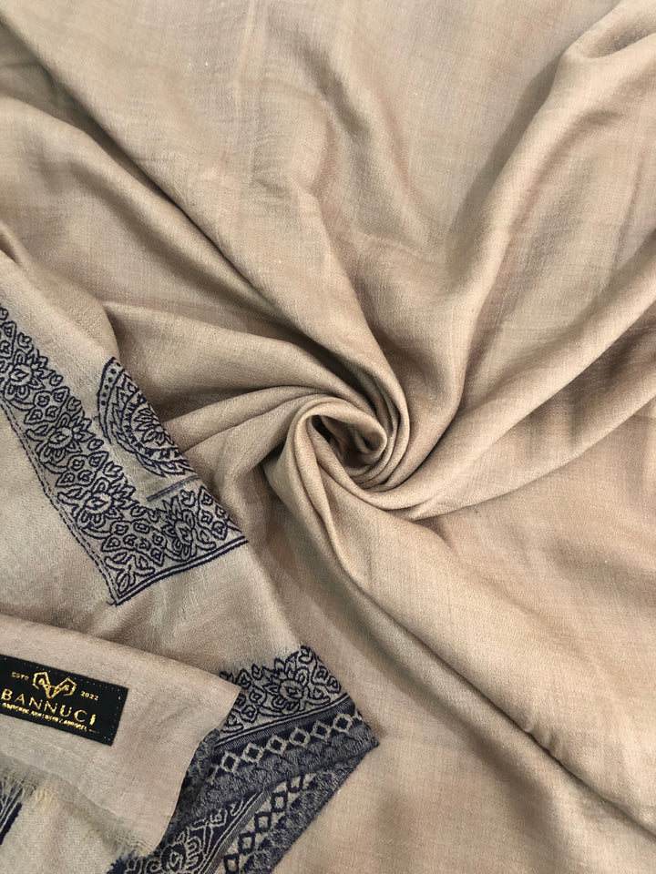 Premium Quality Brown Pattern Pashmina Cashmere Shawl