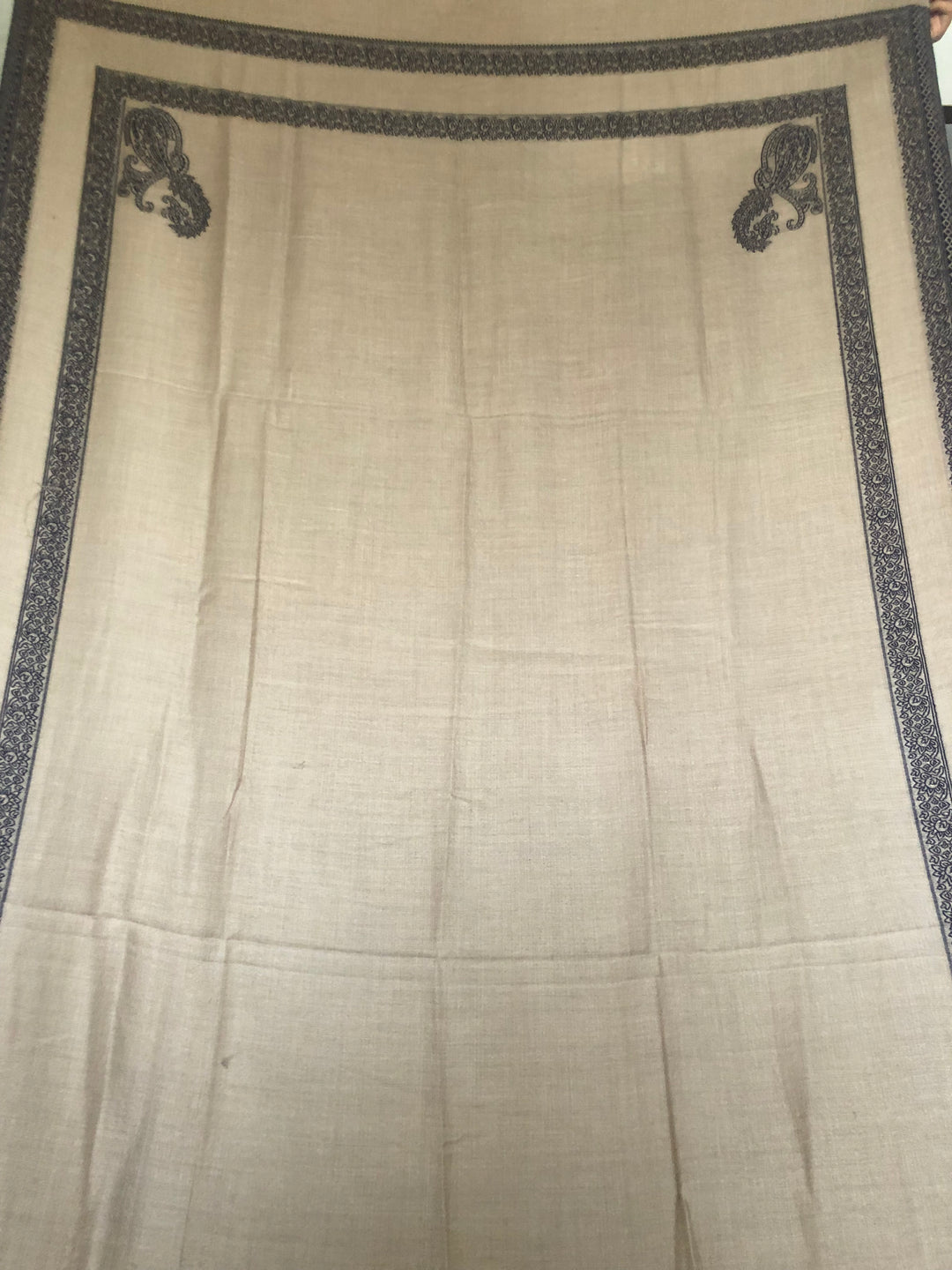 Premium Quality Brown Pattern Pashmina Cashmere Shawl