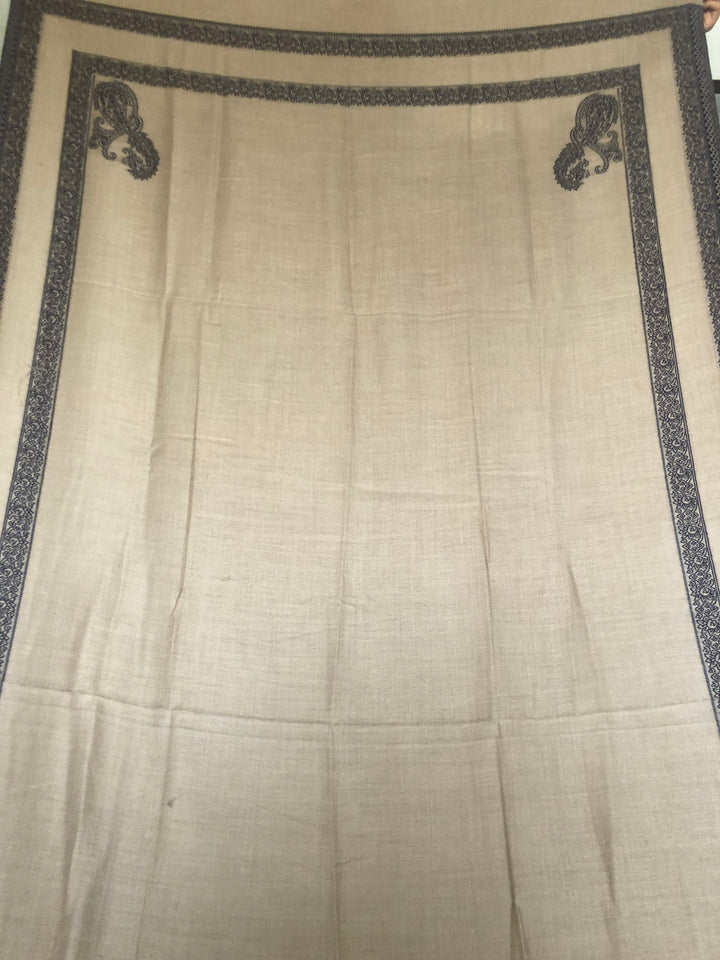 Premium Quality Brown Pattern Pashmina Cashmere Shawl