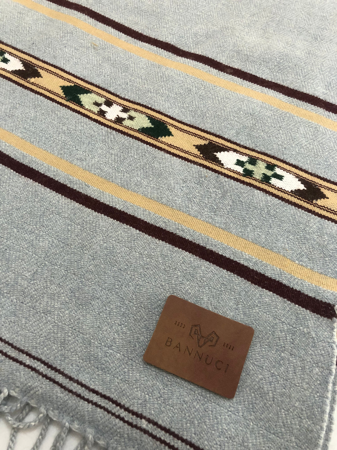 Premium Quality light grey silver stripped design muffler