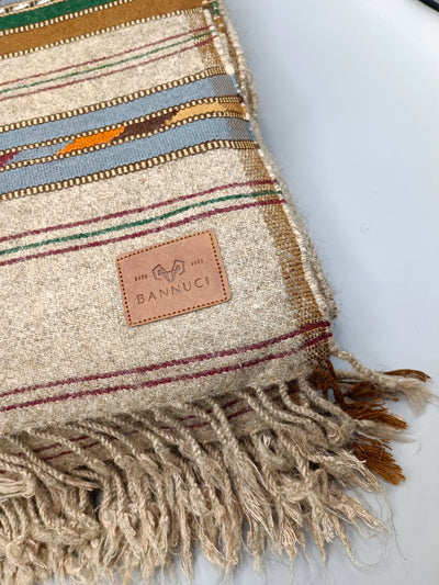 Light brown Coarse Pure Woolen Shawl