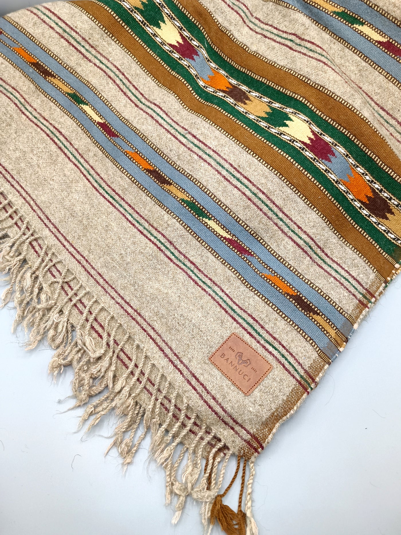 Light brown Coarse Pure Woolen Shawl
