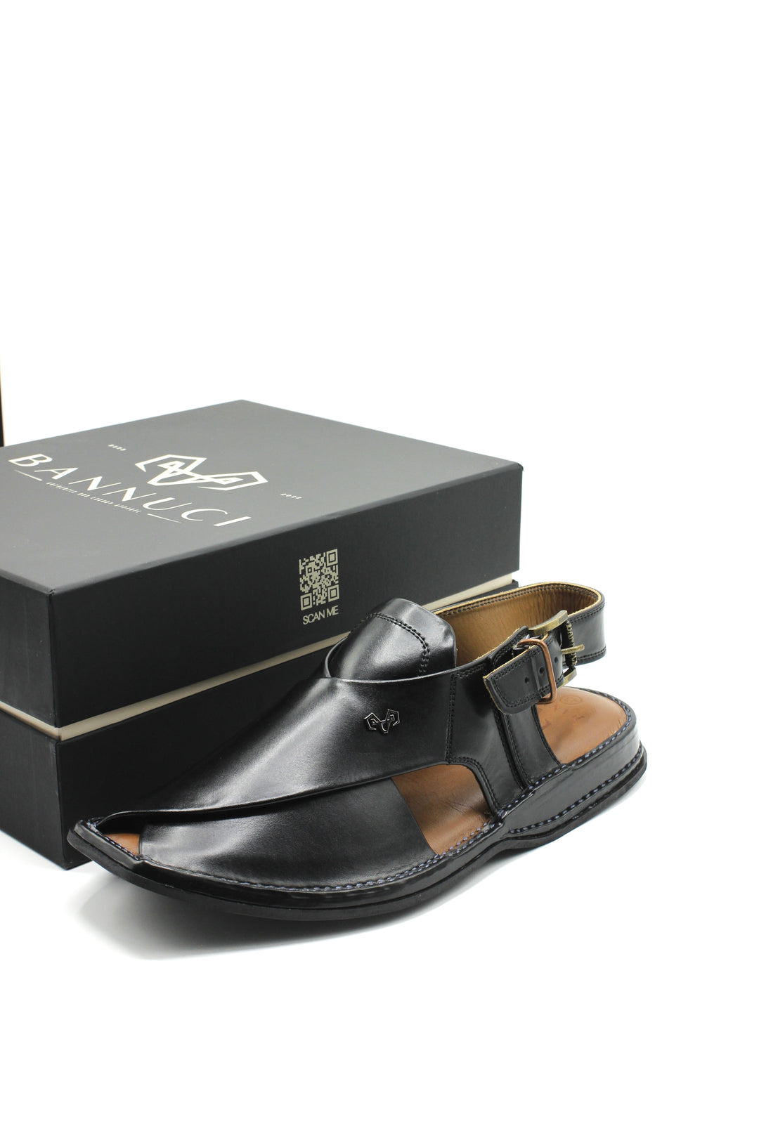 Luxury Black Coloured Peshawari Chappal