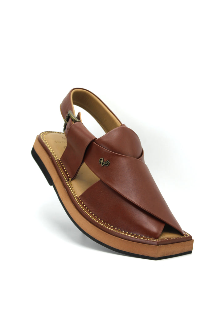 Luxury Red-Maroon Peshawari Kaptaan Chappal