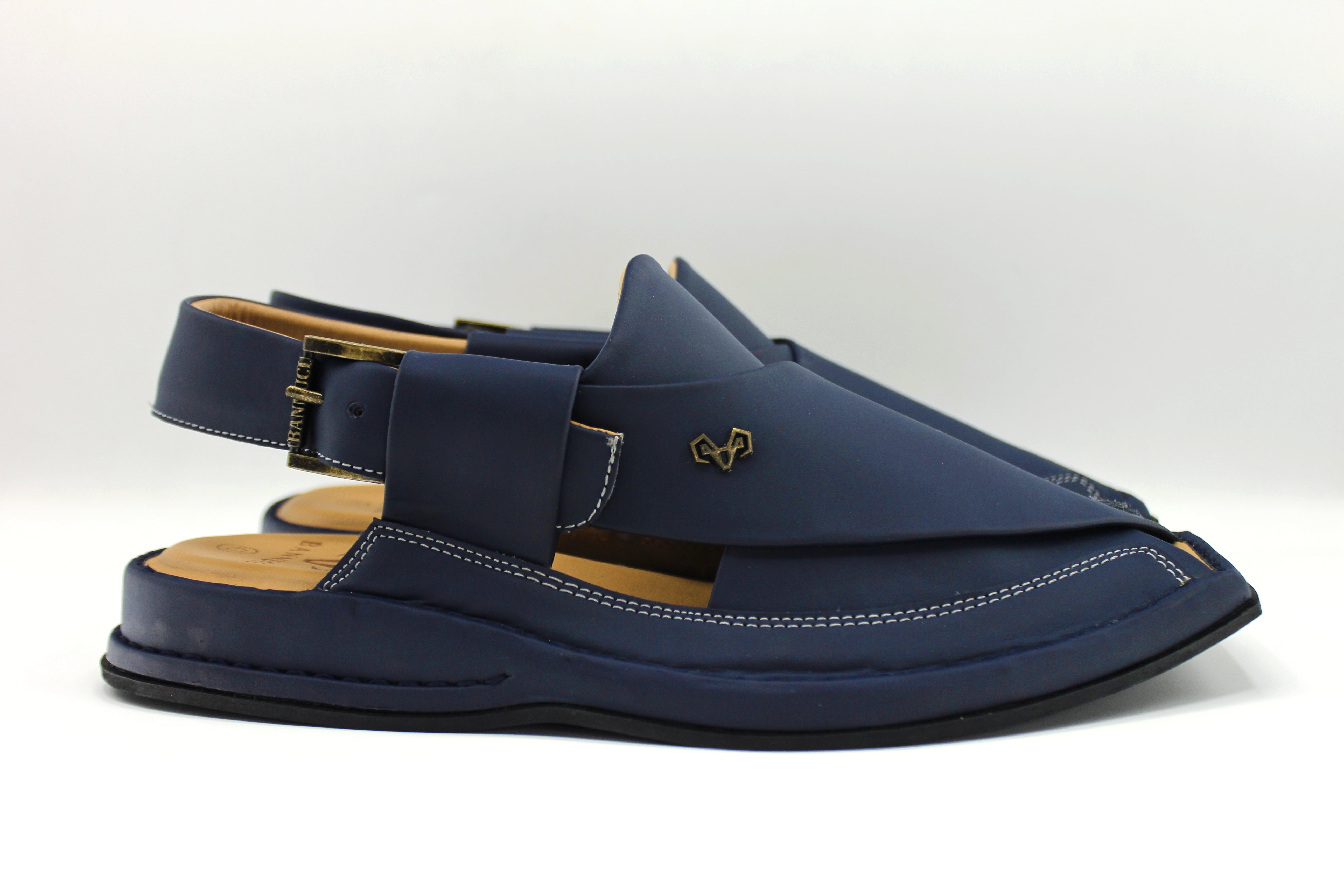Blue colour chappal deals