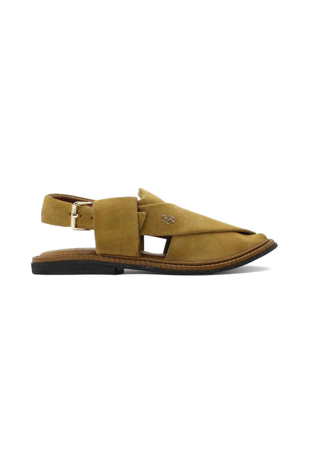 Luxury Beige Peshawari Suede Chappal