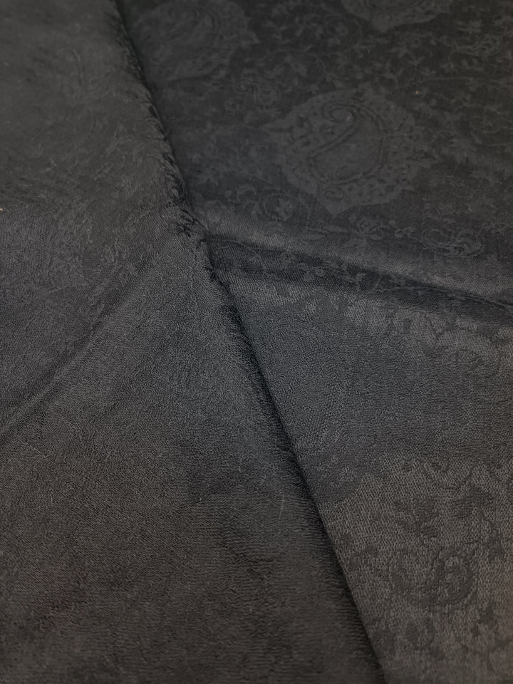 Premium Quality Black Gray Woven Pashmina  Cashmere Stole