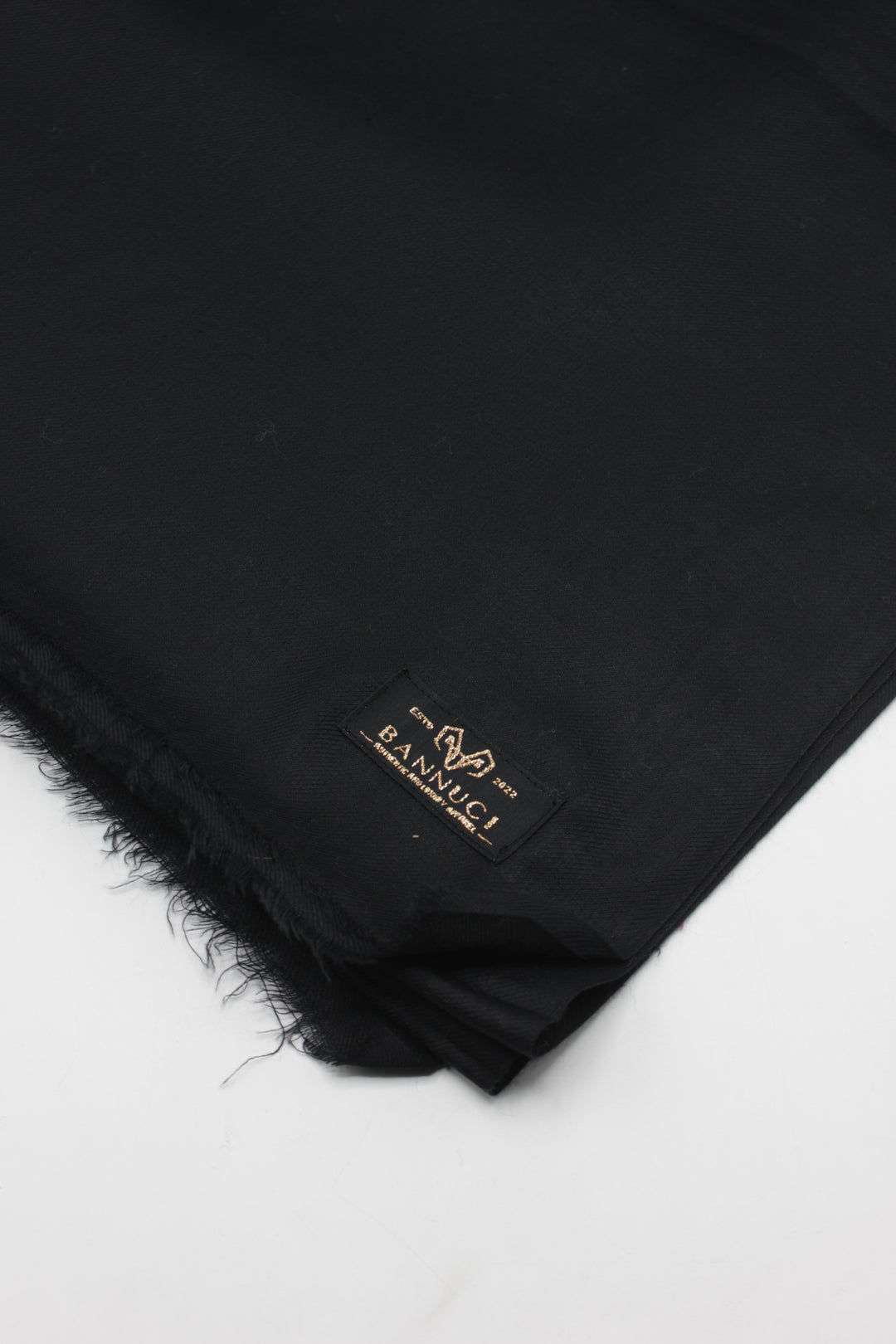 Premium Quality Black Plain Pashmina Cashmere Shawl