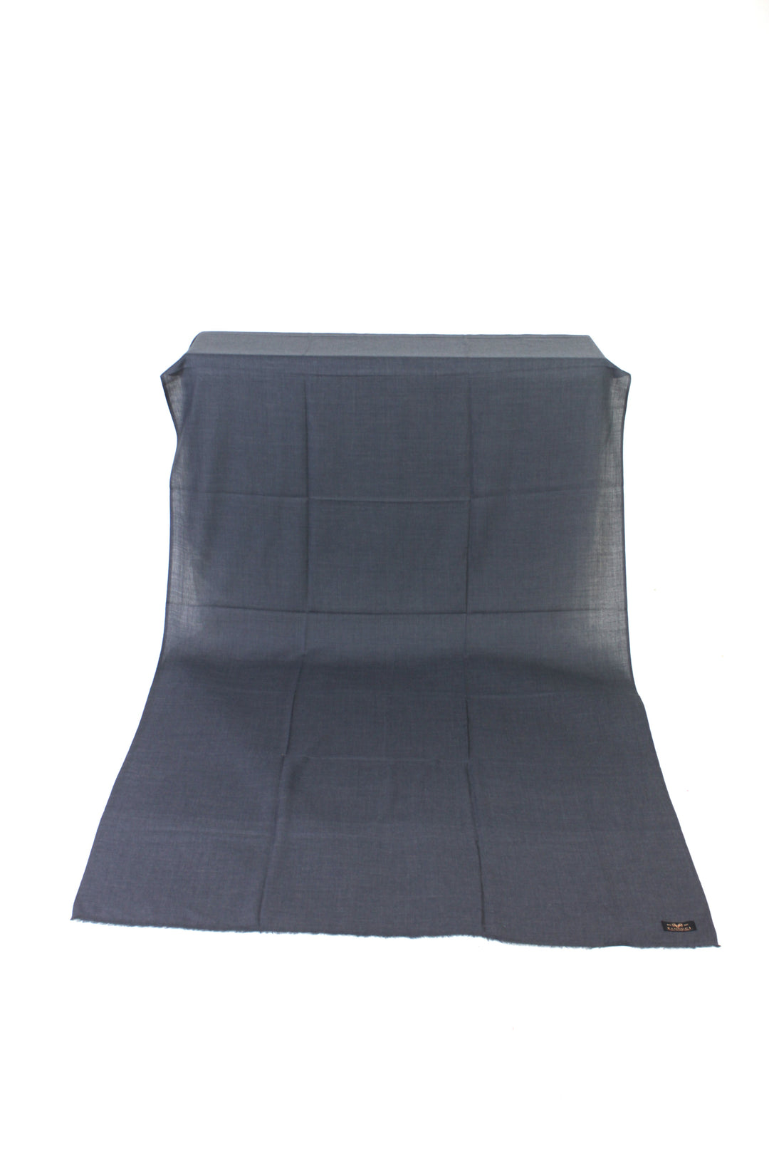 Premium Quality Dark Gray Plain Pashmina Cashmere Shawl