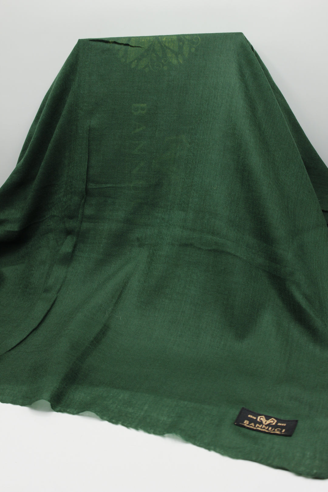 Premium Quality Dark Green Plain Pashmina Cashmere Shawl