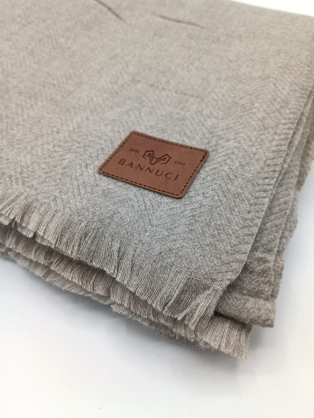 Premium Quality Extremely Soft Light Gray Brown Pashmina Cashmere Shawl for Men