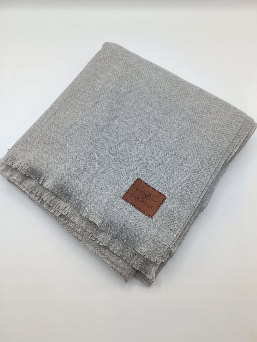 Premium Quality Extremely Soft Light Gray Pashmina Cashmere Shawl for Men