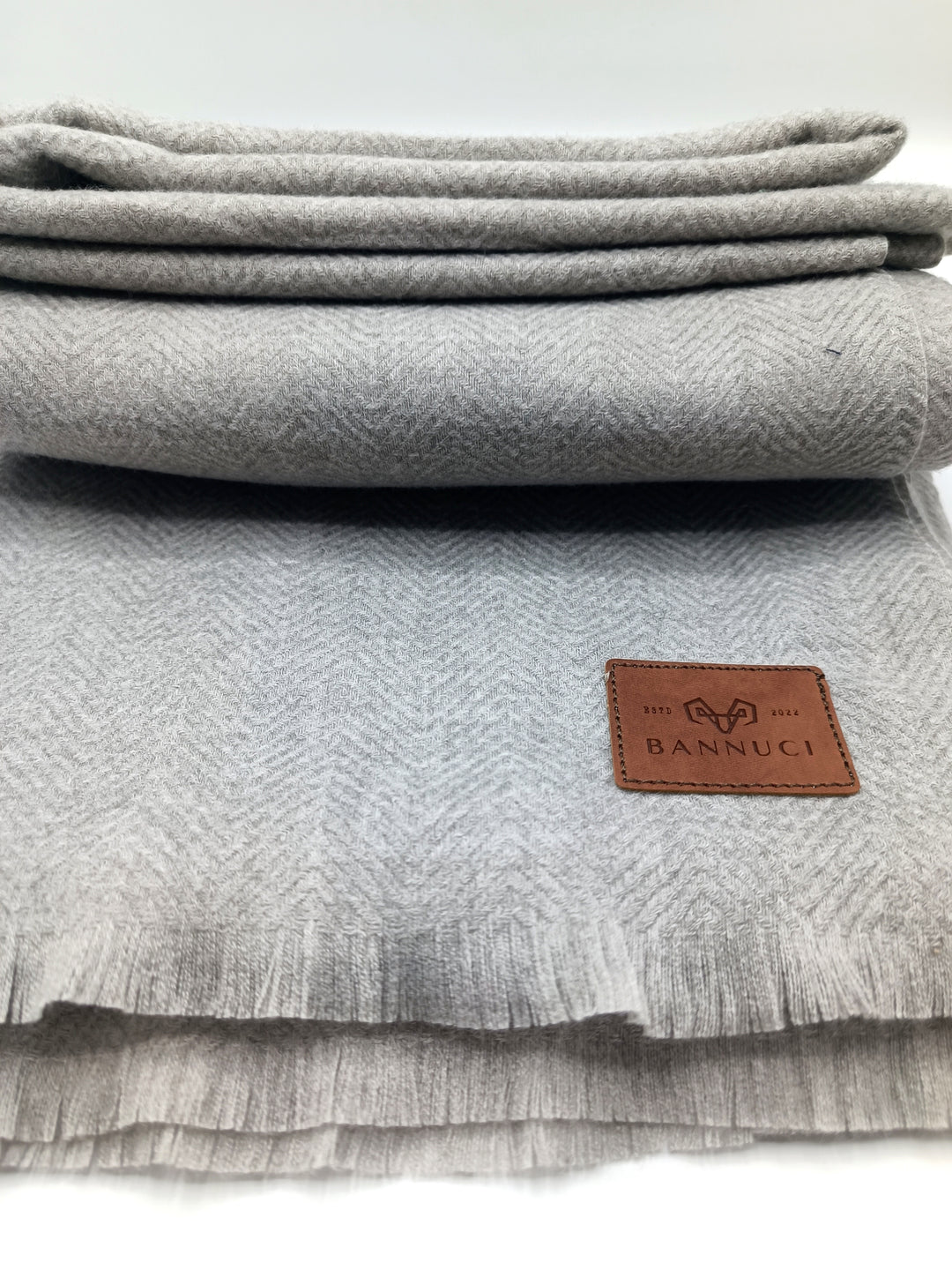 Premium Quality Extremely Soft Light Gray Pashmina Cashmere Shawl for Men