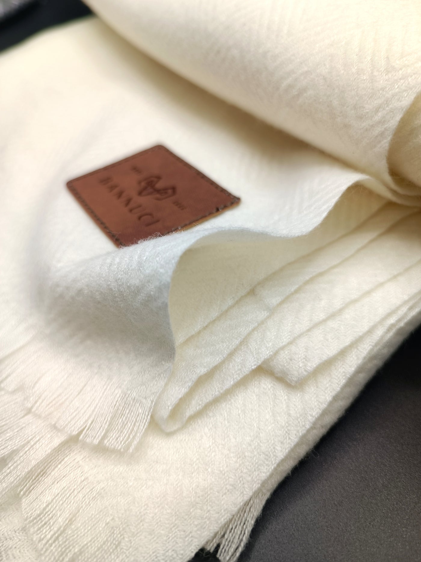 Premium Quality Extremely Soft Off White Pashmina Cashmere Shawl for Men