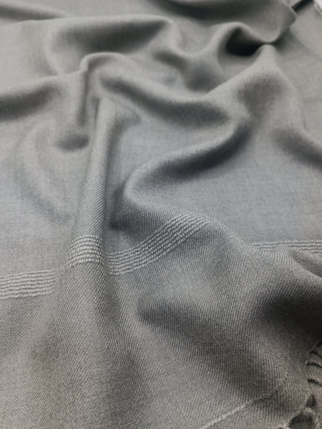 Premium Quality Light Gray Pure Woolen Shawl