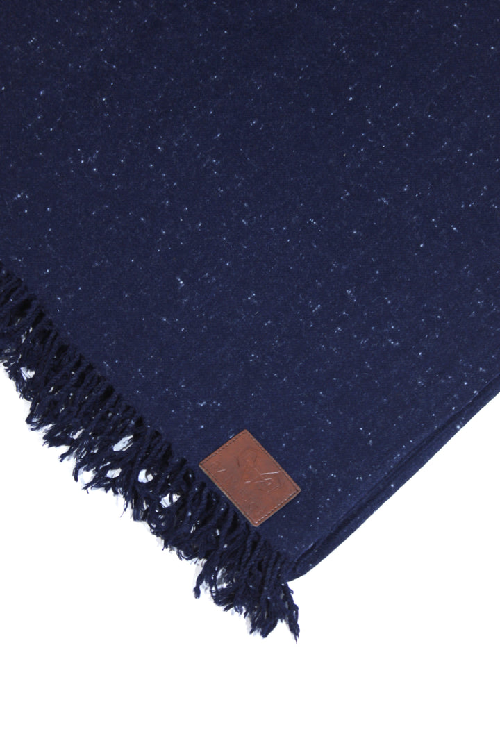 Premium Quality Navy Blue Woolen Blend Shawl