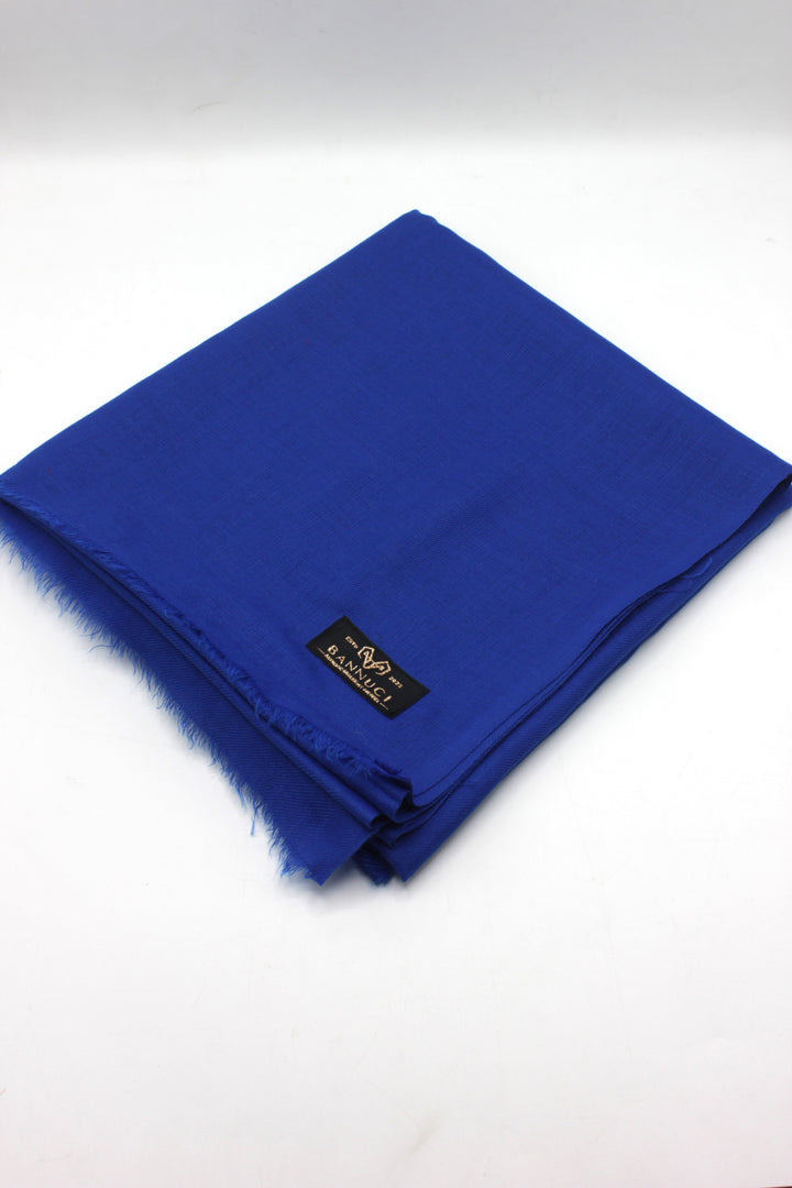 Premium Quality Royal Blue Plain Pashmina Cashmere Shawl