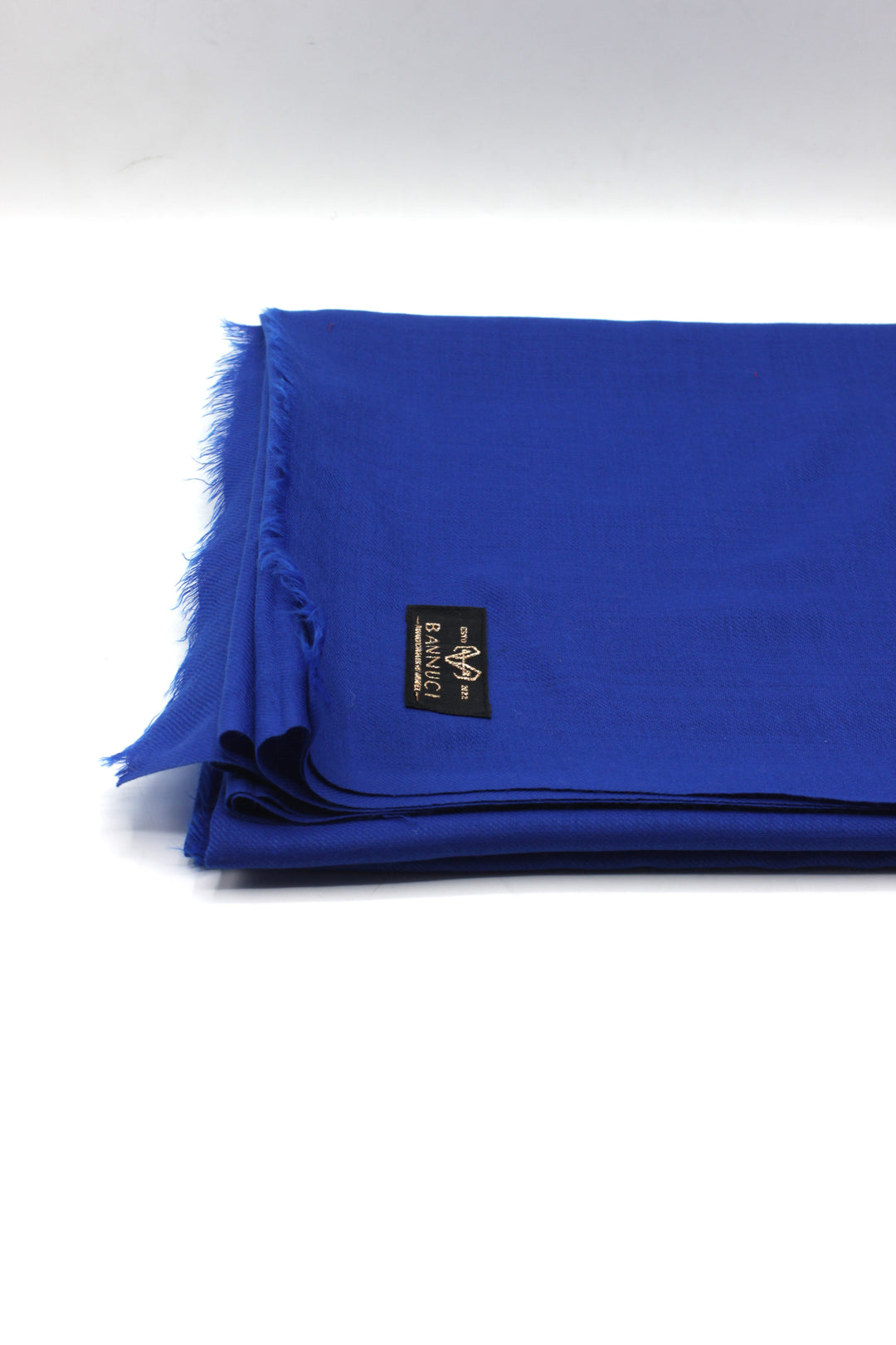 Premium Quality Royal Blue Plain Pashmina Cashmere Shawl