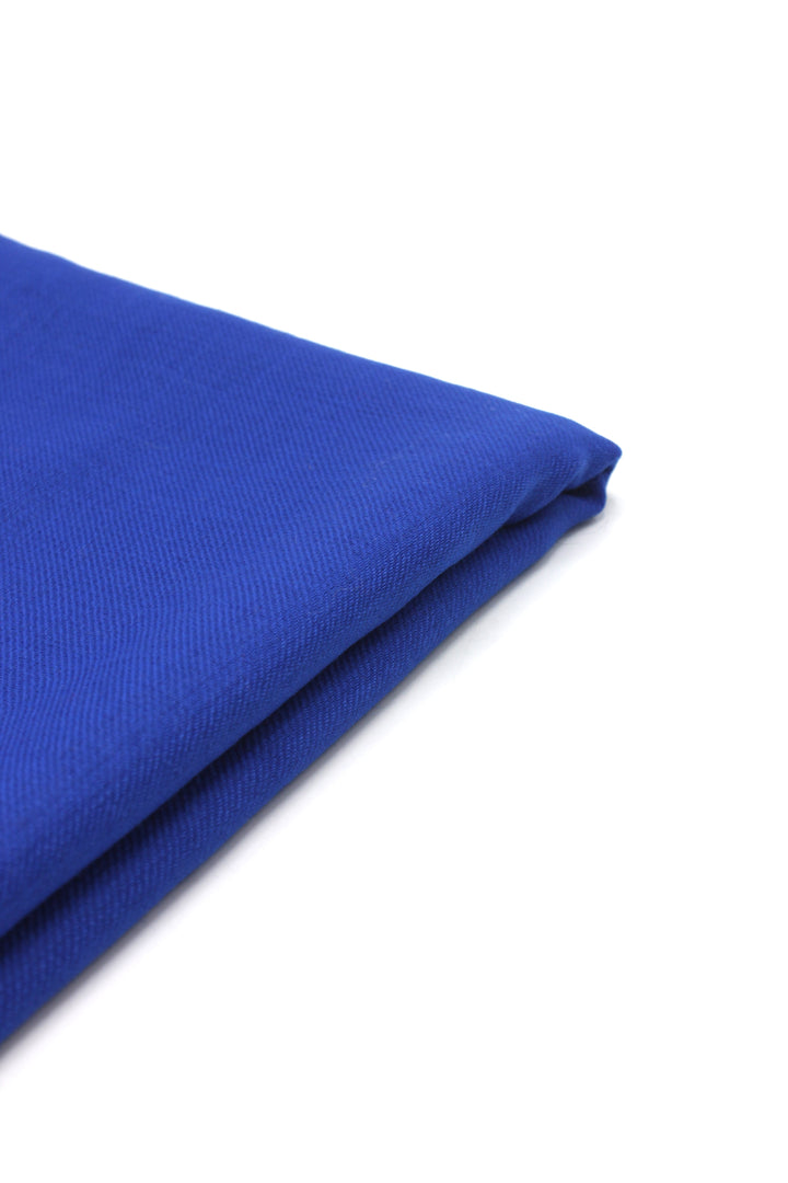 Premium Quality Royal Blue Plain Pashmina Cashmere Shawl