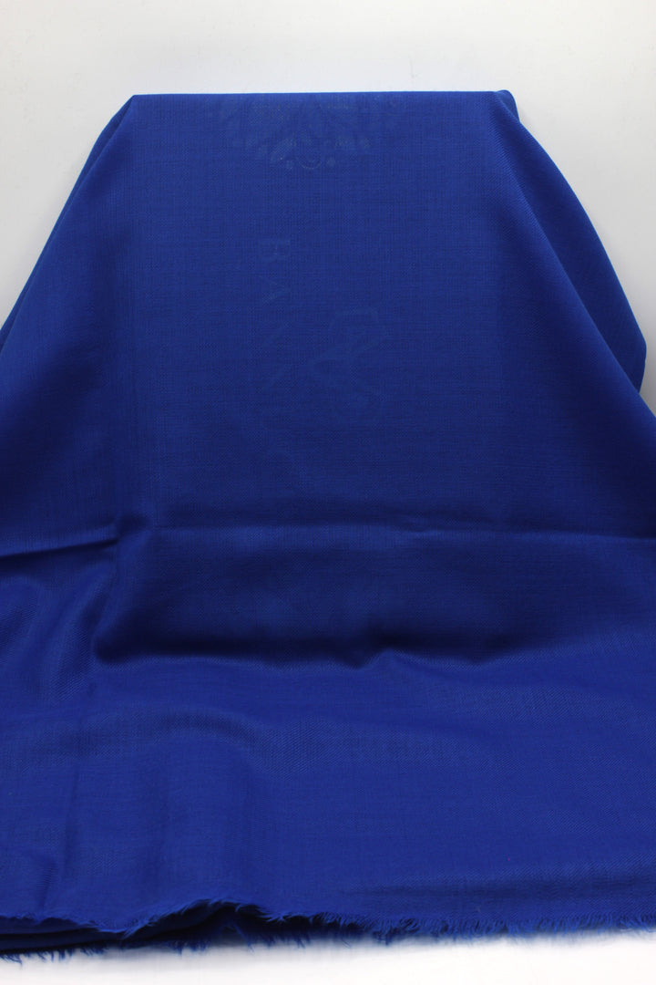 Premium Quality Royal Blue Plain Pashmina Cashmere Shawl