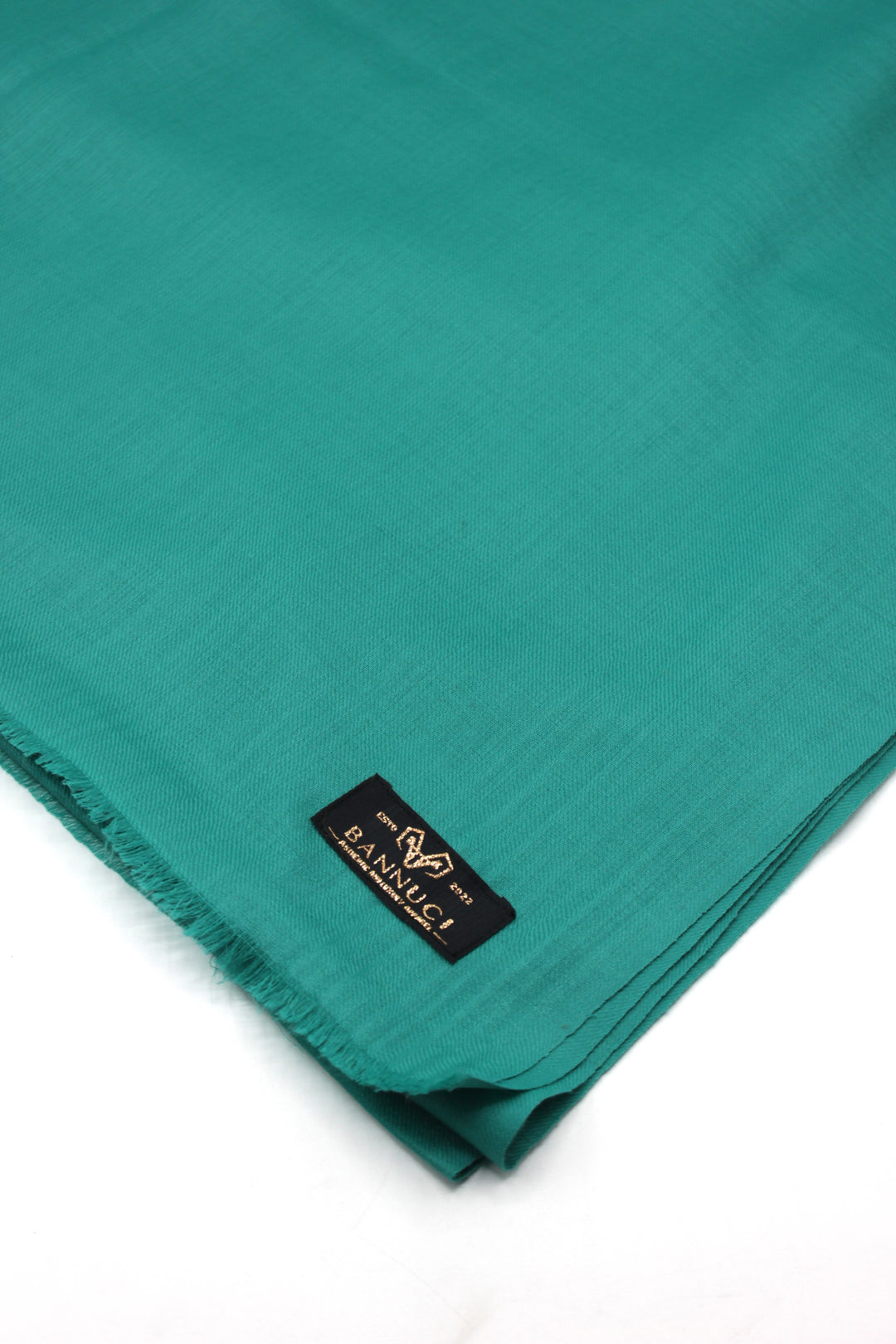 Premium Quality Teal Green Plain Pashmina Cashmere Shawl