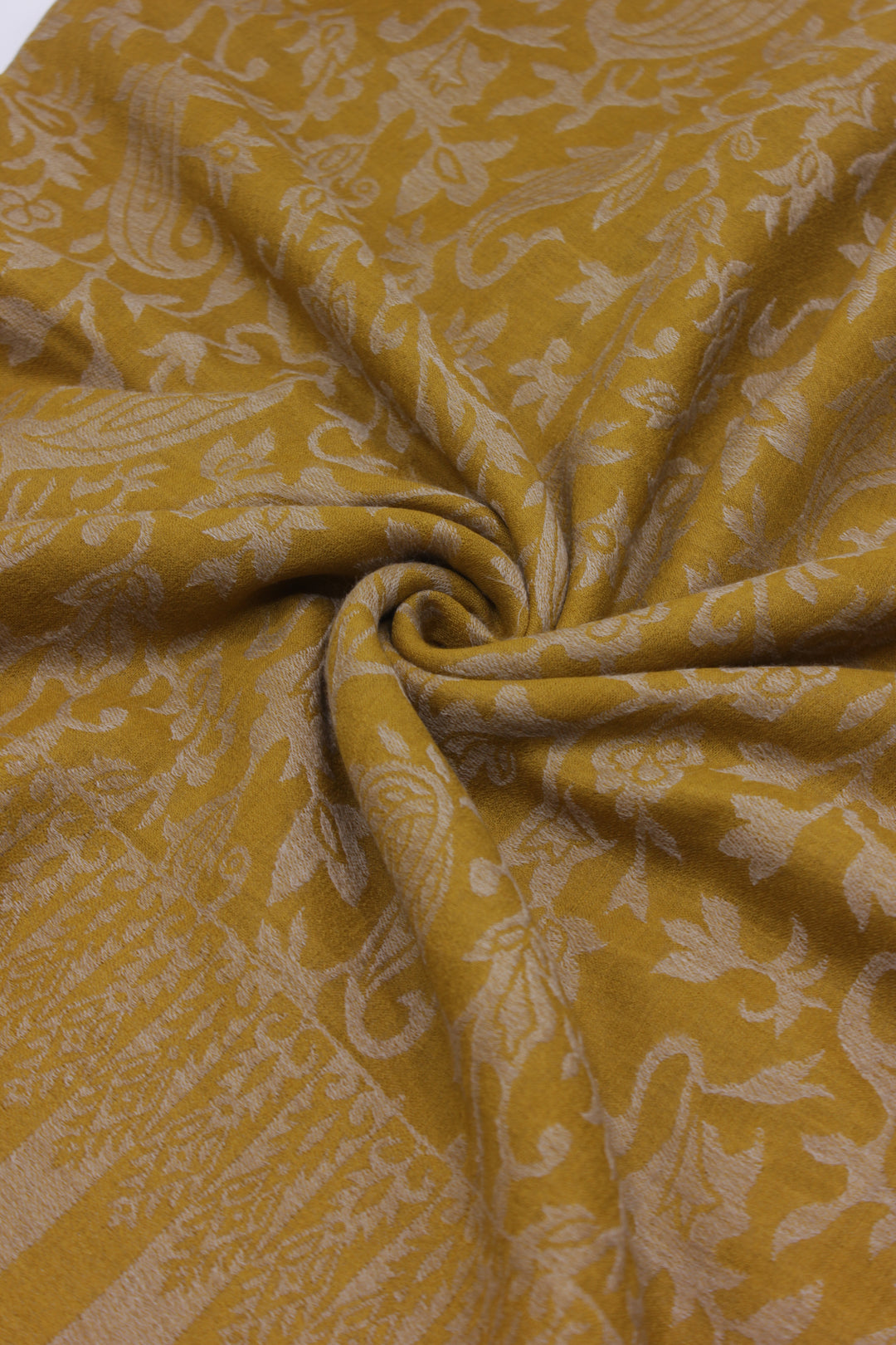 Premium Quality yellow Woven Pashmina Cashmere Shawl