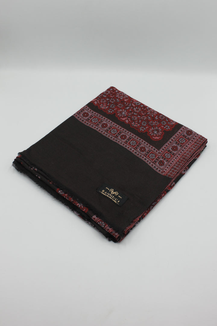 Premium Quality Brown Multi Color Woven Pashmina Cashmere Shawl