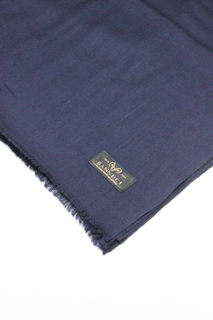 Premium Quality Dark Blue Plain Pashmina Cashmere Shawl