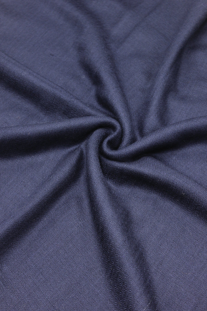 Premium Quality Dark Blue Plain Pashmina Cashmere Shawl