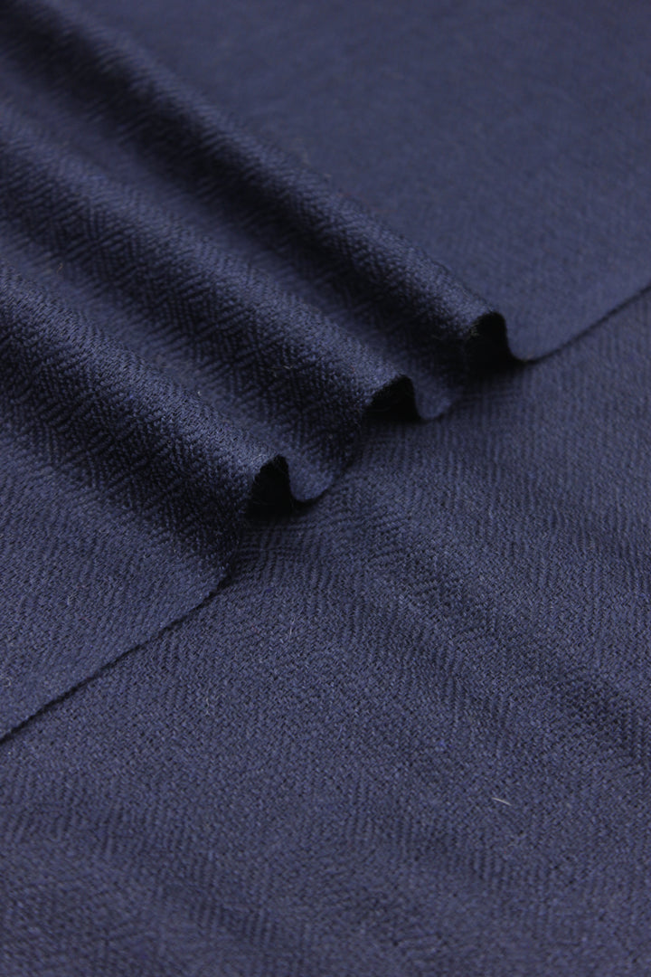 Premium Quality Dark Blue Plain Pashmina Cashmere Shawl