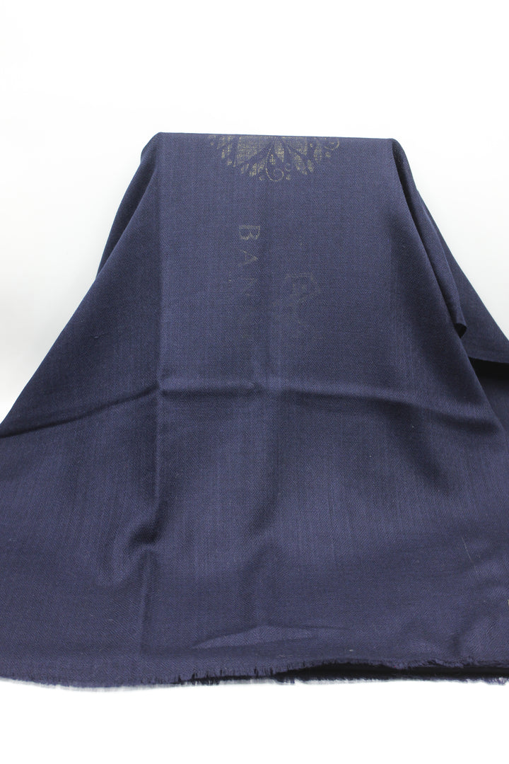 Premium Quality Dark Blue Plain Pashmina Cashmere Shawl