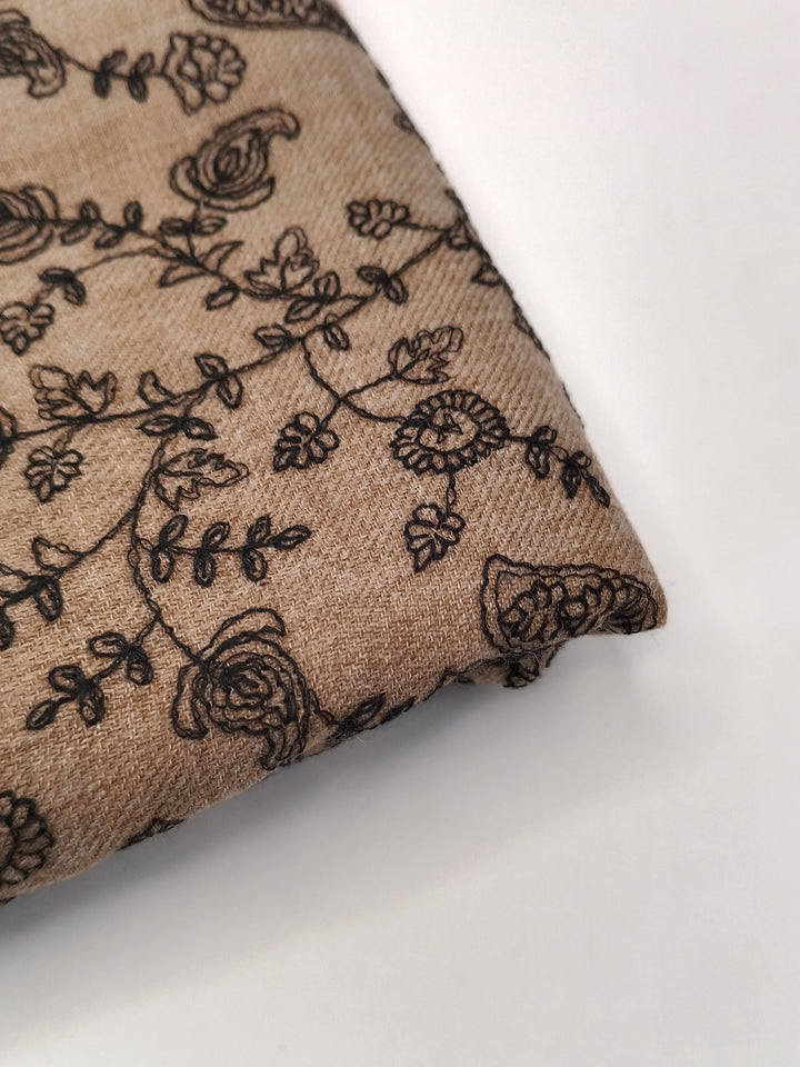 Premium Quality  Embroidered Pashmina Cashmere Shawl
