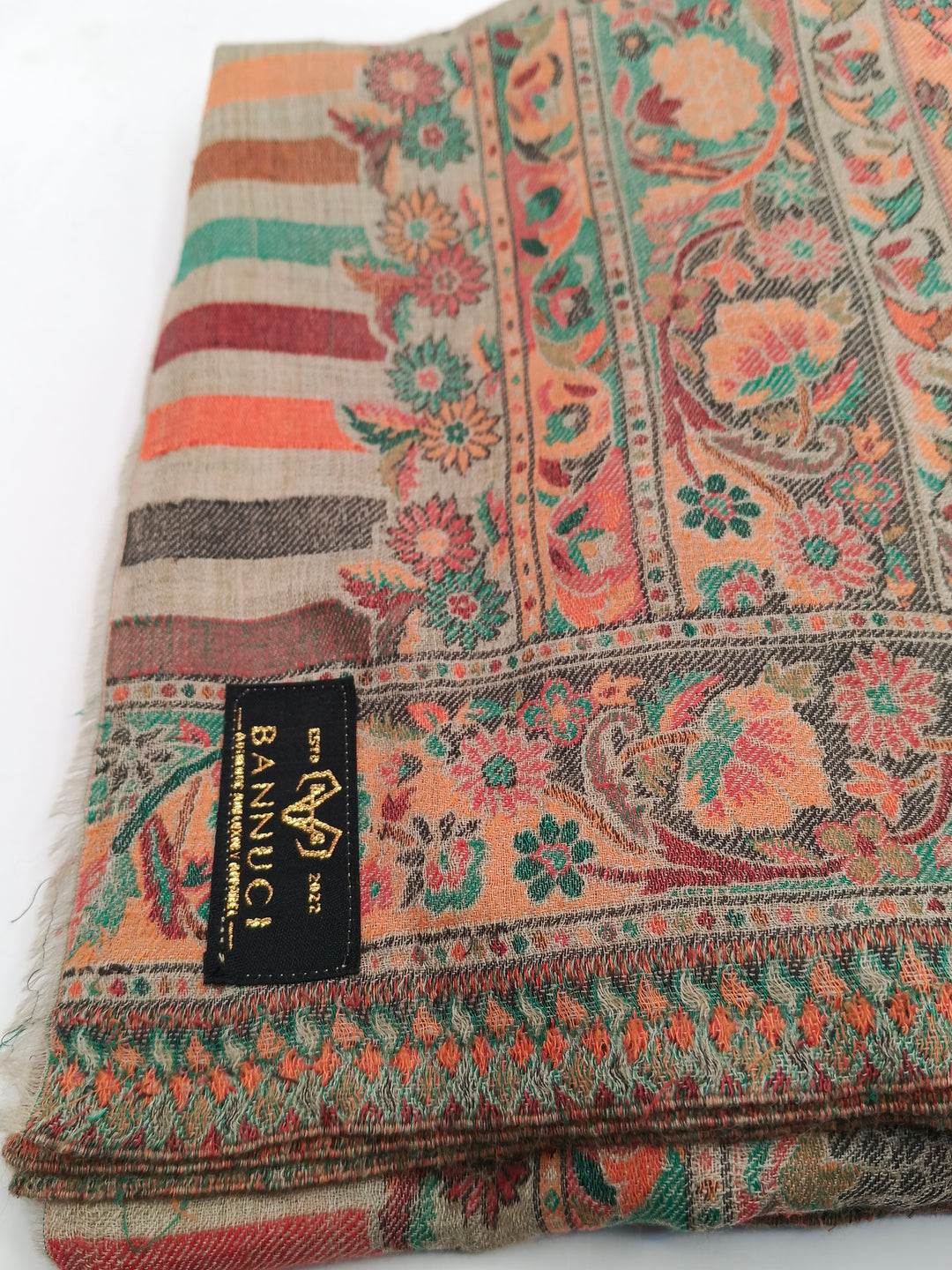 Premium Quality Extremely Soft Multicolor Pashmina Kani Shawl