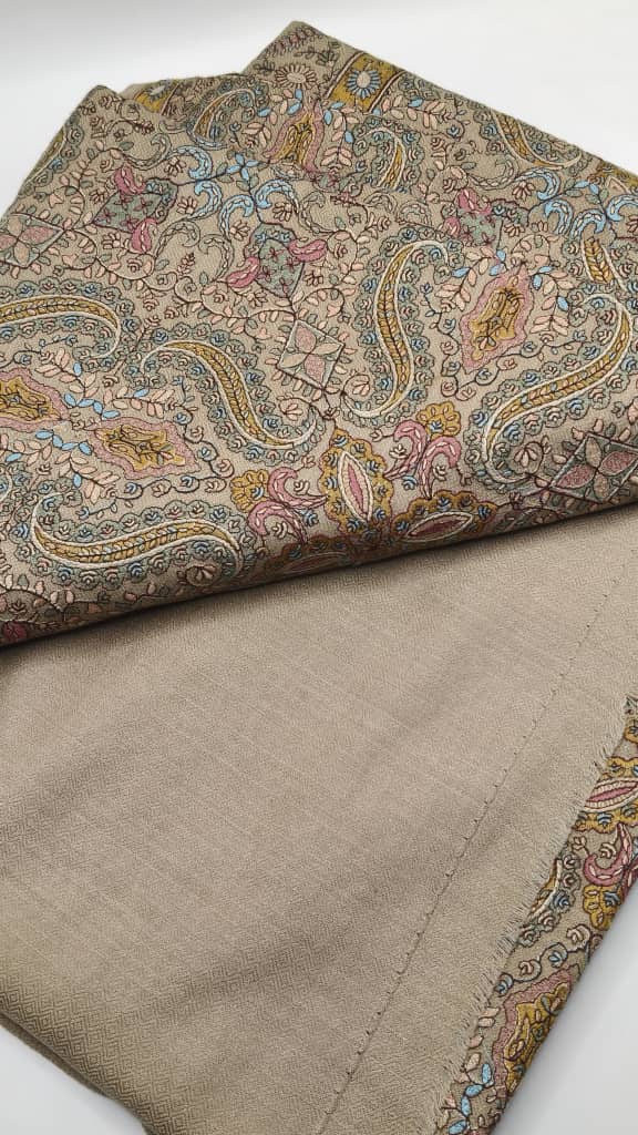 Premium Quality Multicolor Full Jaal Jama Sozni Embroidery Pashmina Shawl