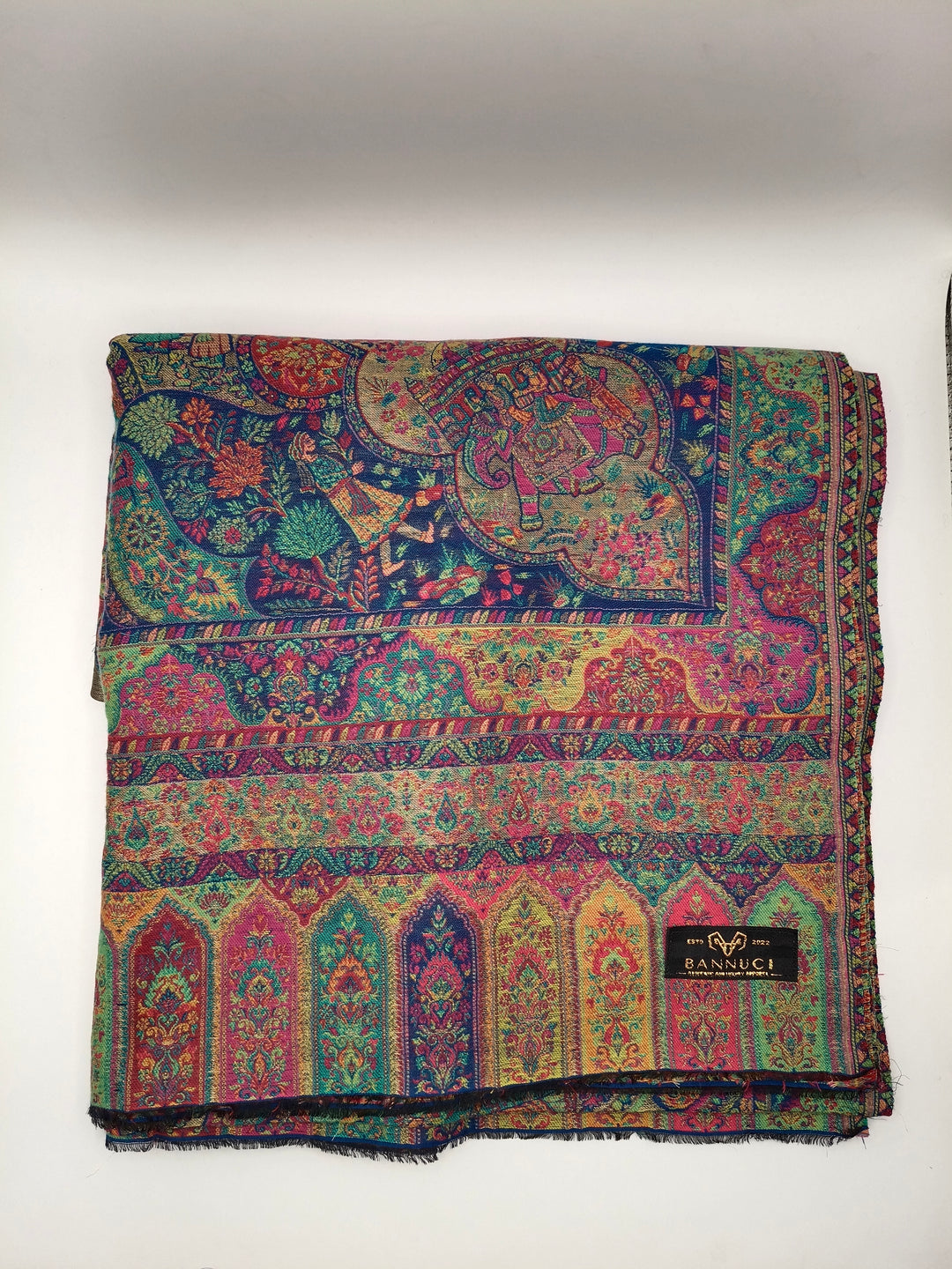 Premium Quality And Extremely Soft Moonlight  Multi Color  kani Pashmina Cashmere Shawl