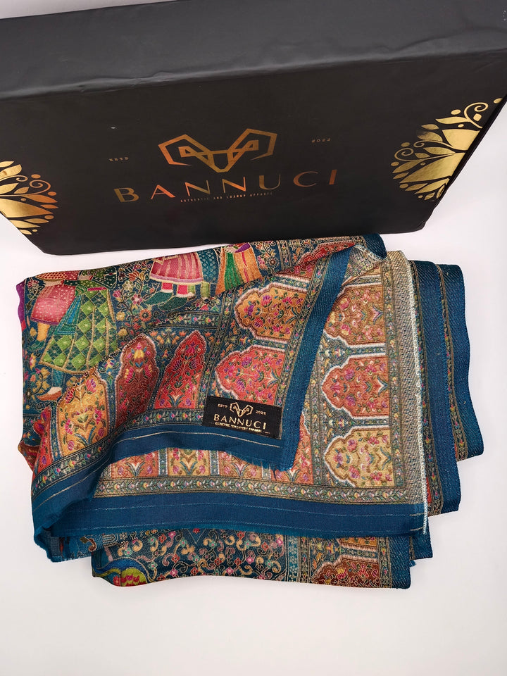 Premium Quality Dark Multi Color kani Pashmina  Shawl