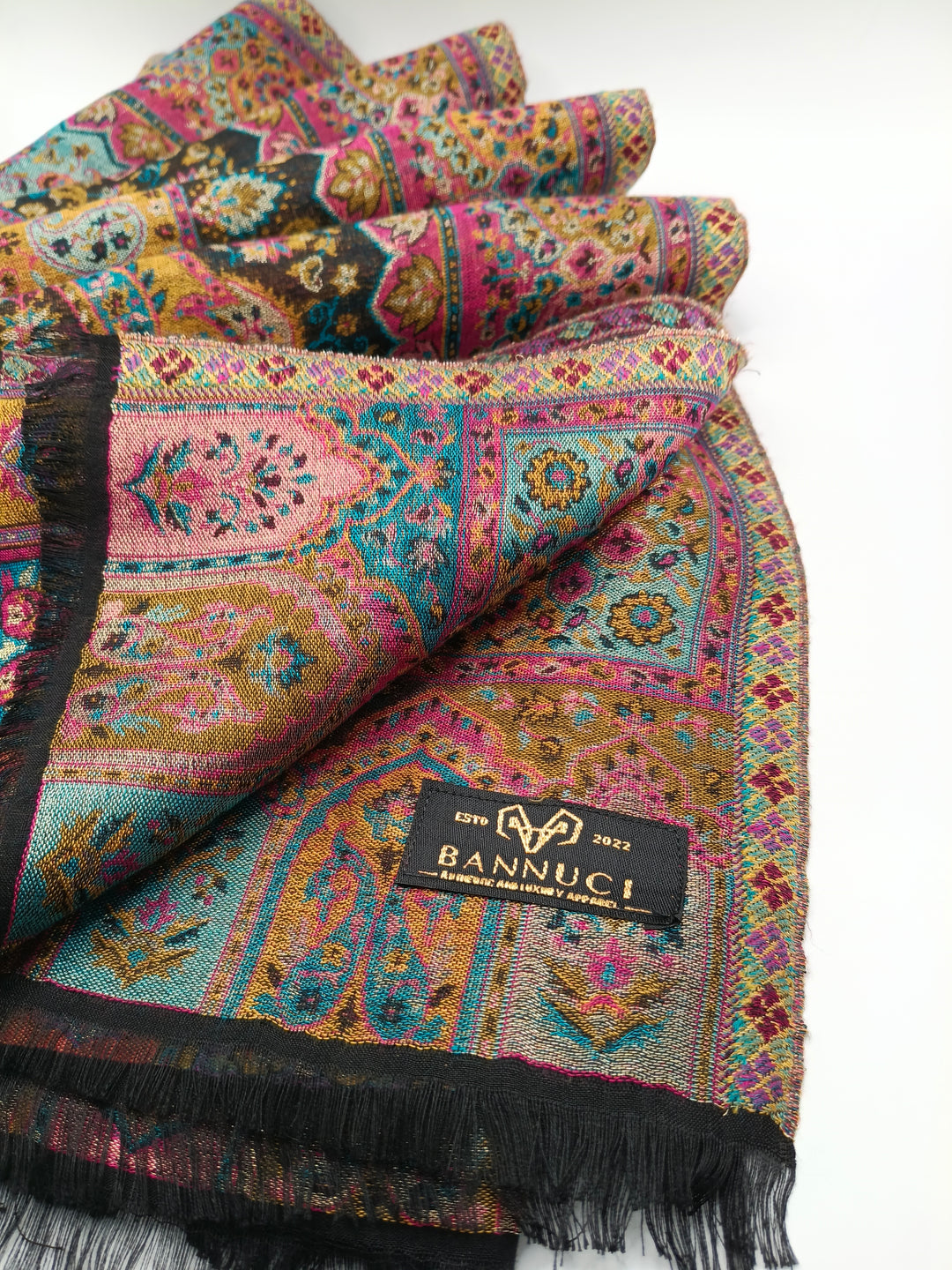 Premium Quality Extremely Soft Pashmina Cashmere Reversible Shawl