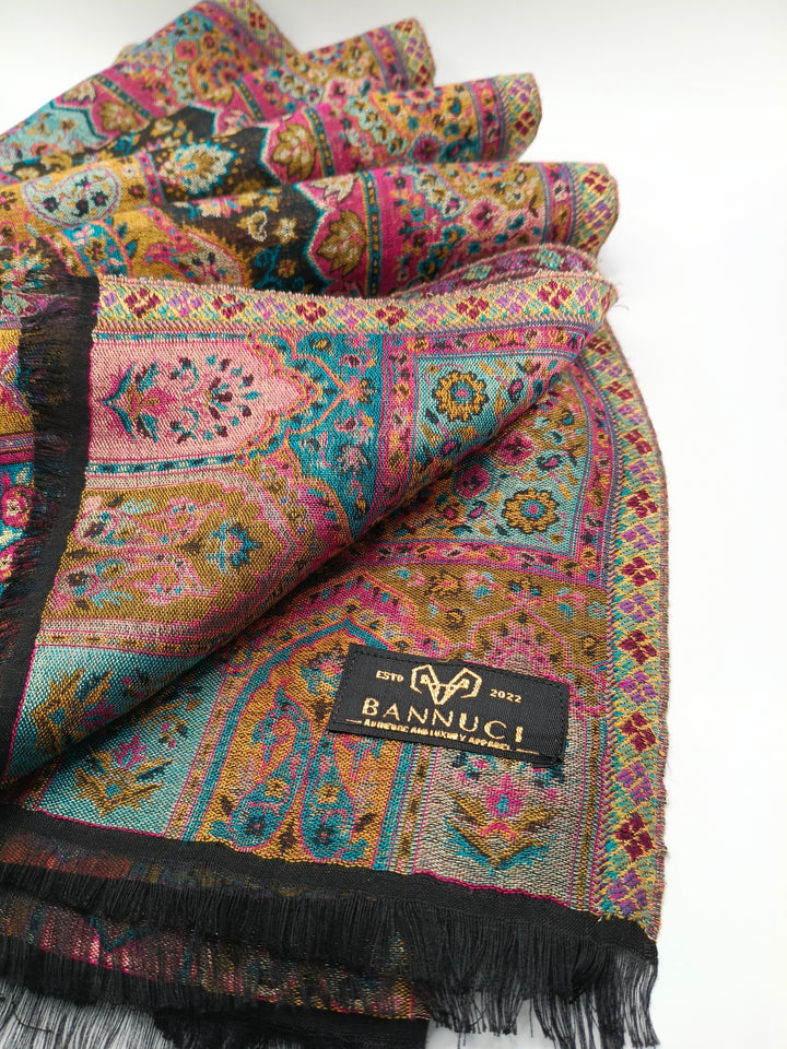 Premium Quality Extremely Soft Pashmina Cashmere Reversible Shawl