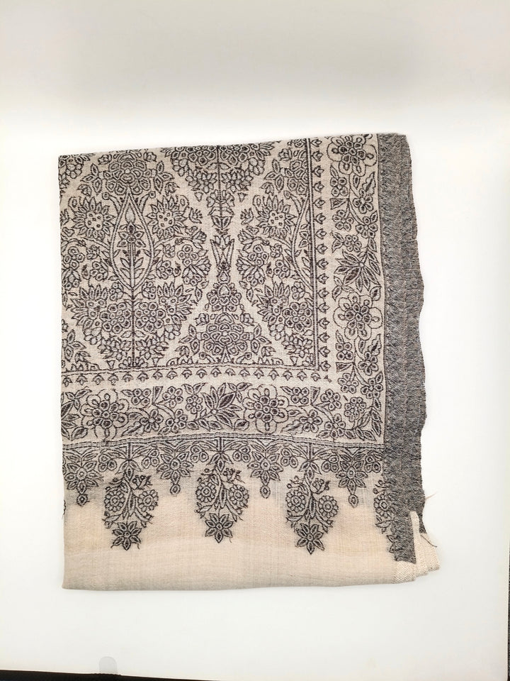 Extremely Soft Pashmina Kani Shawl With Khadi Pattern