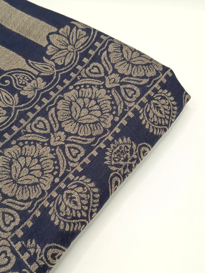 Extremely Soft Pashmina Kani Shawl With Khadi Pattern