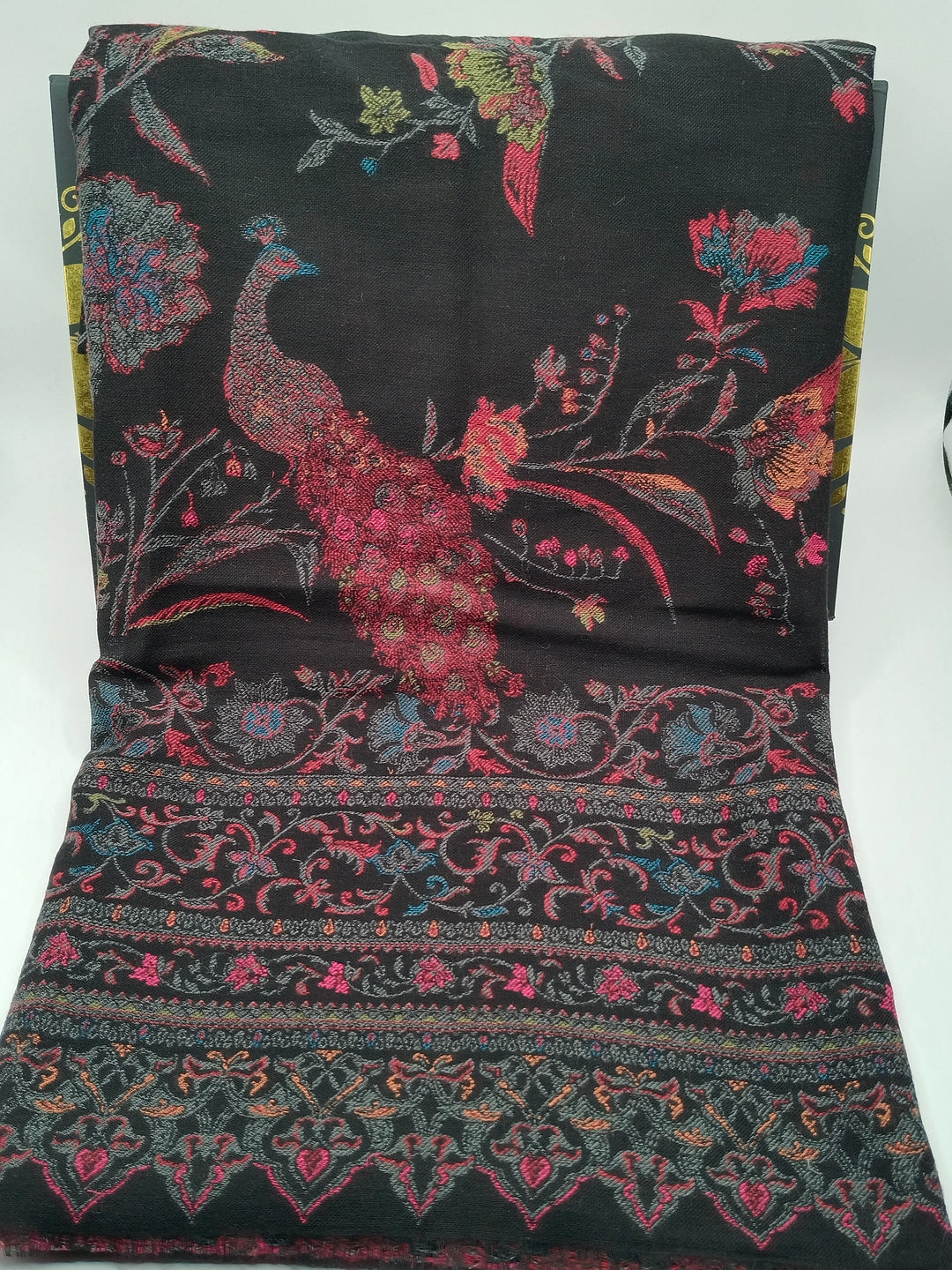 Extremely Soft Pashmina Kani Shawl With Khadi Pattern