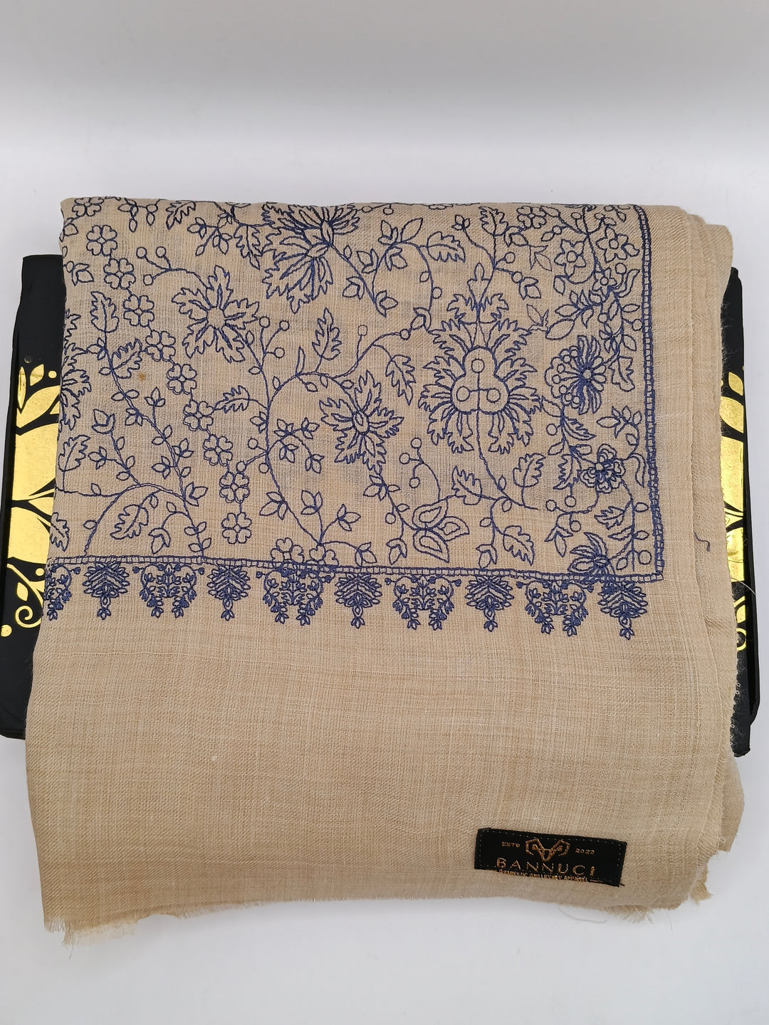Premium Quality  Embroidered Pashmina Cashmere Shawl