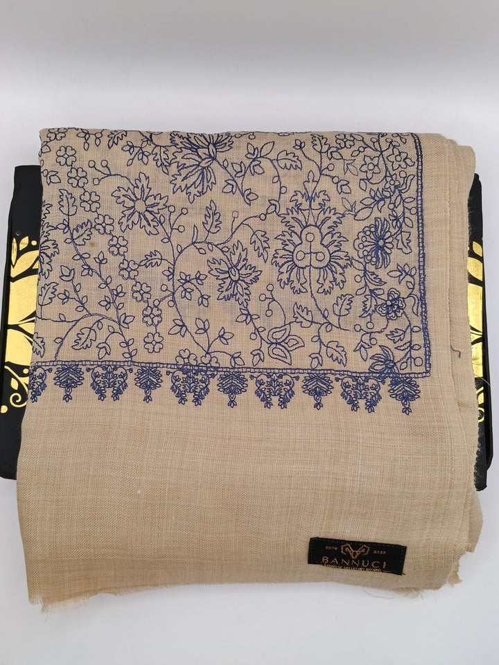 Premium Quality  Embroidered Pashmina Cashmere Shawl