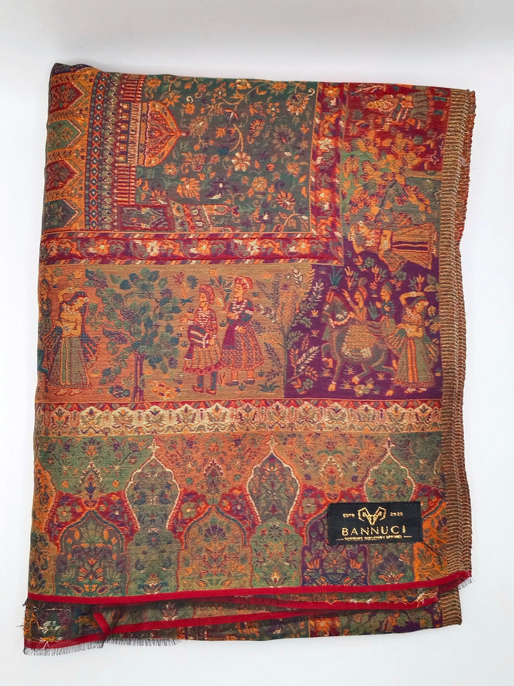 Premium Quality Light Weight kani Silk Shawl